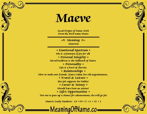 what does maeve mean.